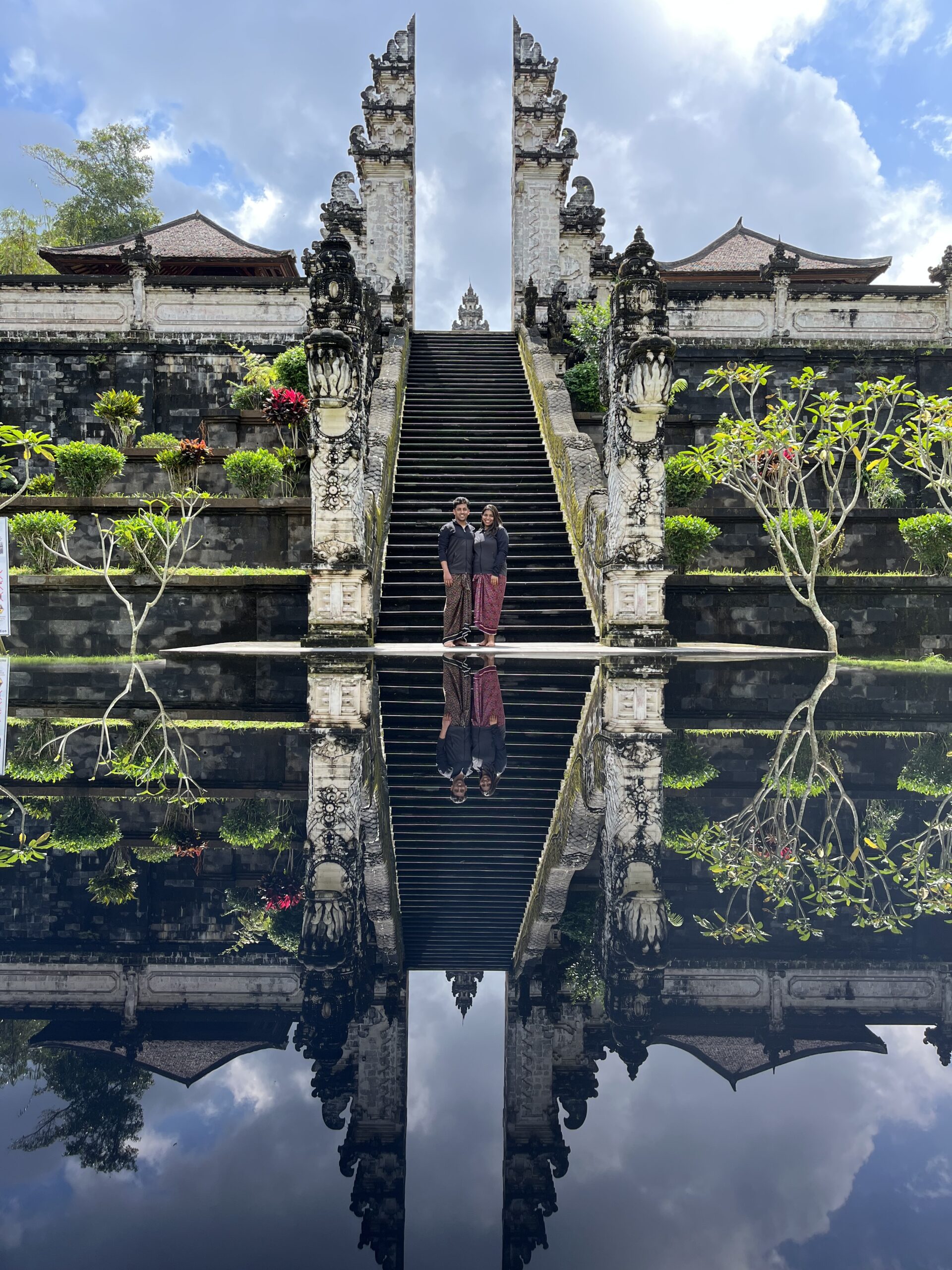Maitri and Ajay gates of heaven Bali