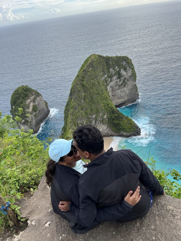 Maitri and Ajay at Nusa Penida
