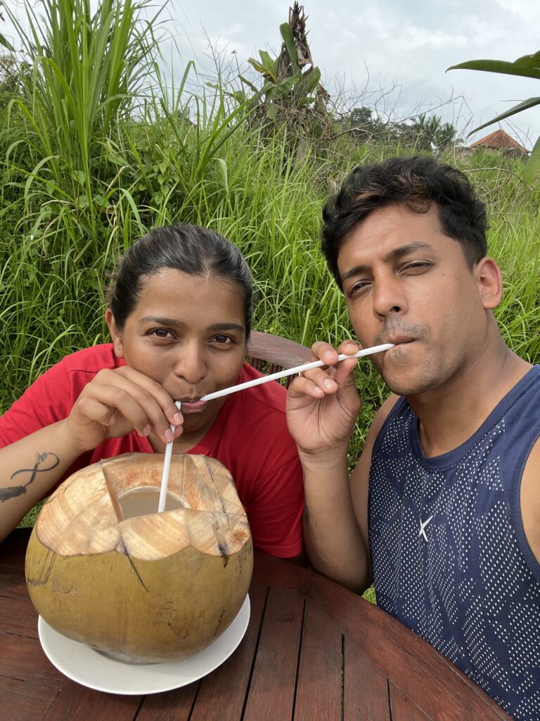 Maitri and Ajay at Tegallalang